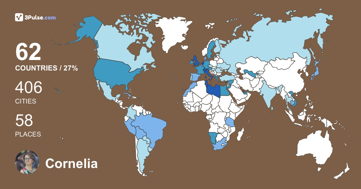 Изображение Карты путешествий Cornelia Oertle
