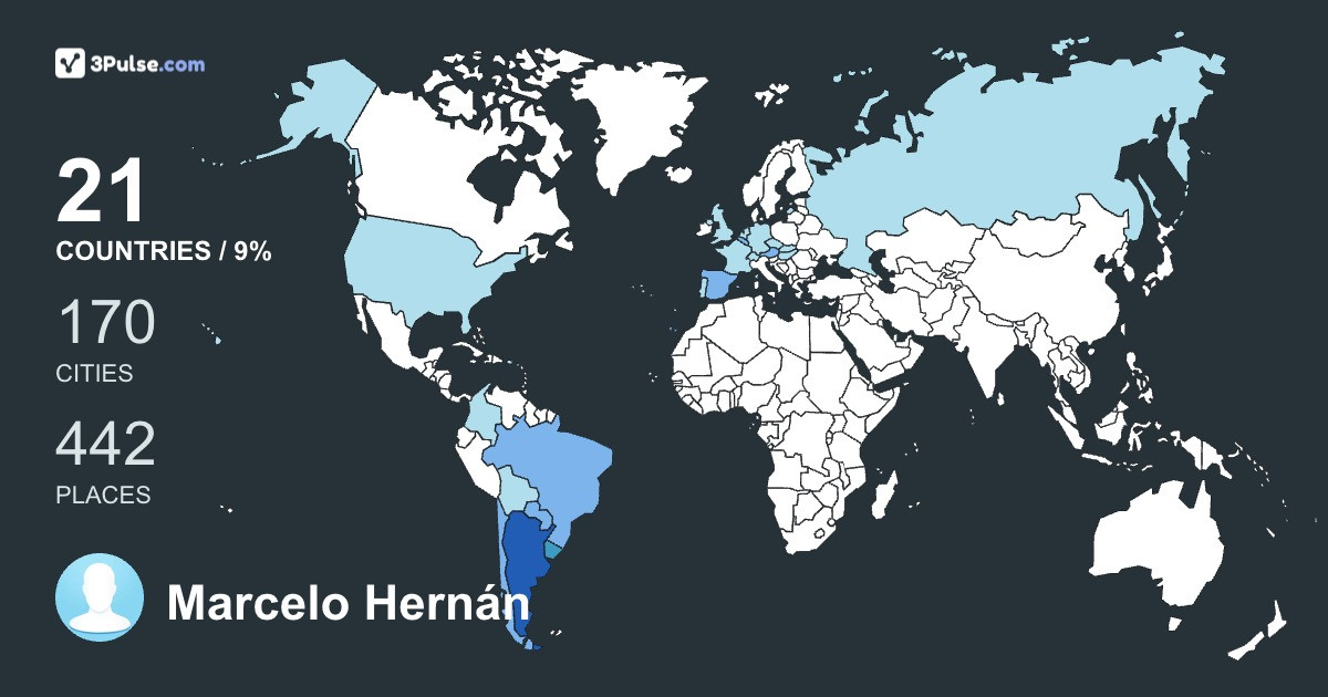 Изображение Карты путешествий Marcelo Hernán Cameli