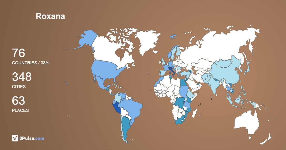 Изображение Карты путешествий Roxana Garmendia