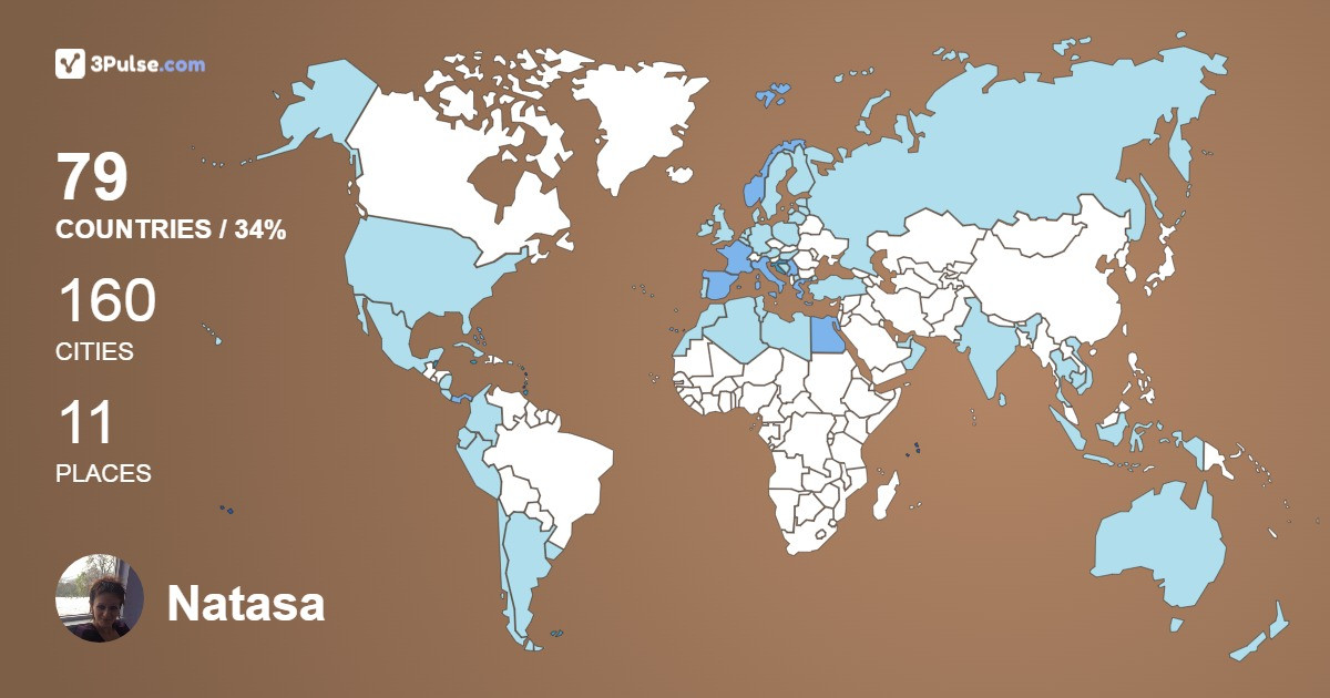 Изображение Карты путешествий Natasa Jojic