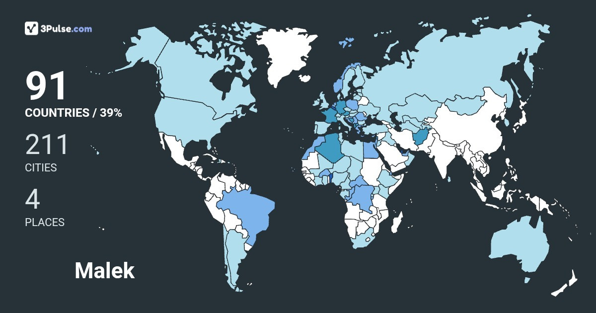Изображение Карты путешествий Malek Azoug