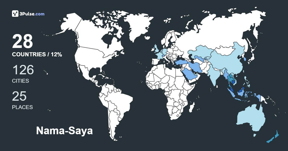 Nama-Saya Jamsari's Travel Map Image