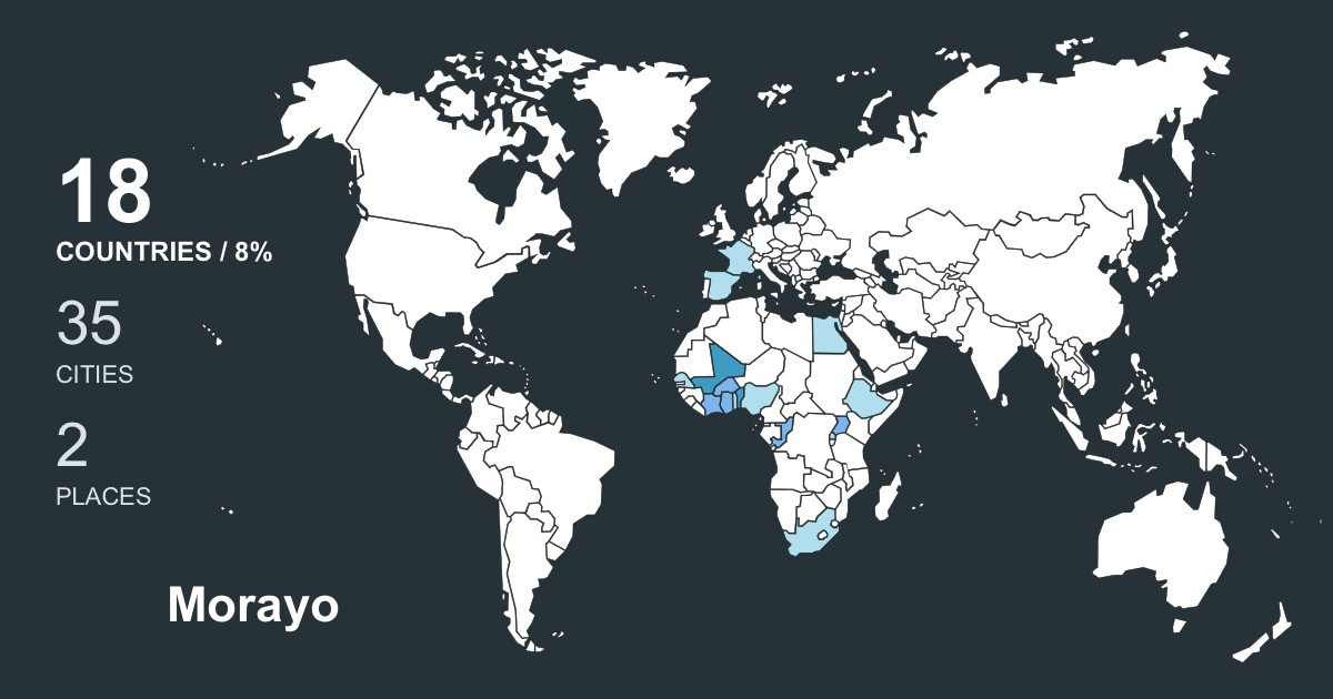 Morayo Saizonou's Travel Map Image