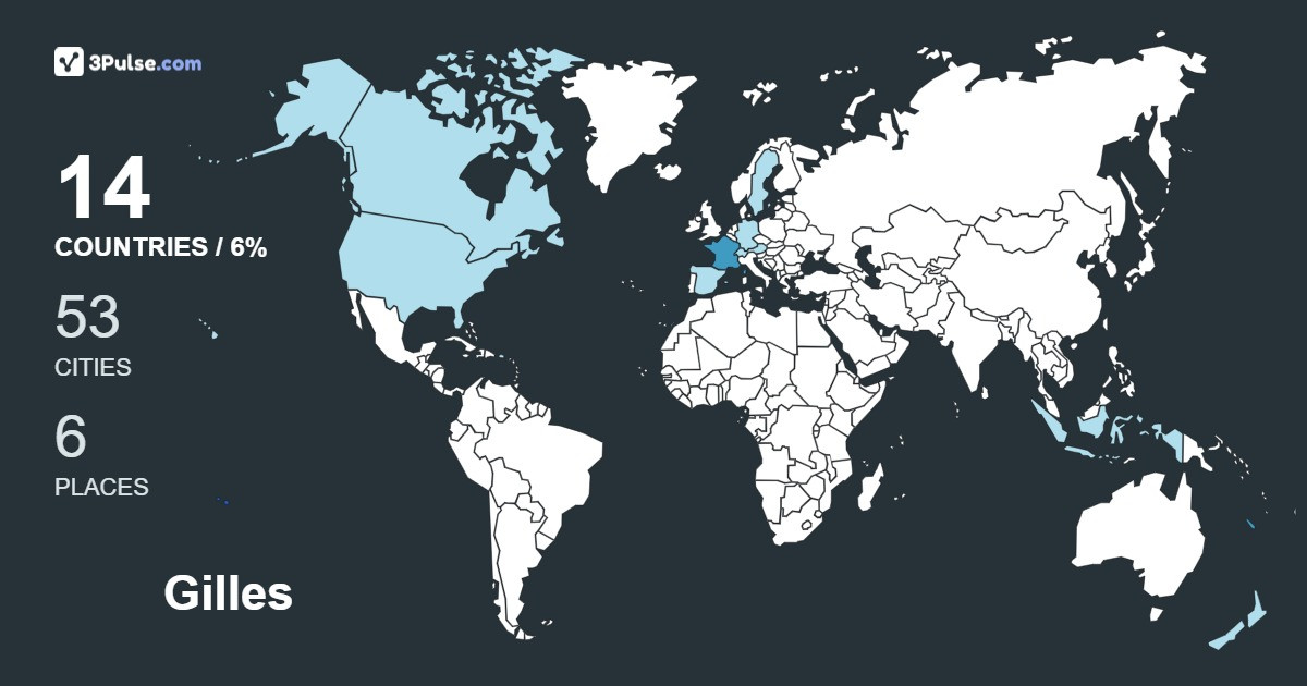 Изображение Карты путешествий Gilles Chapys