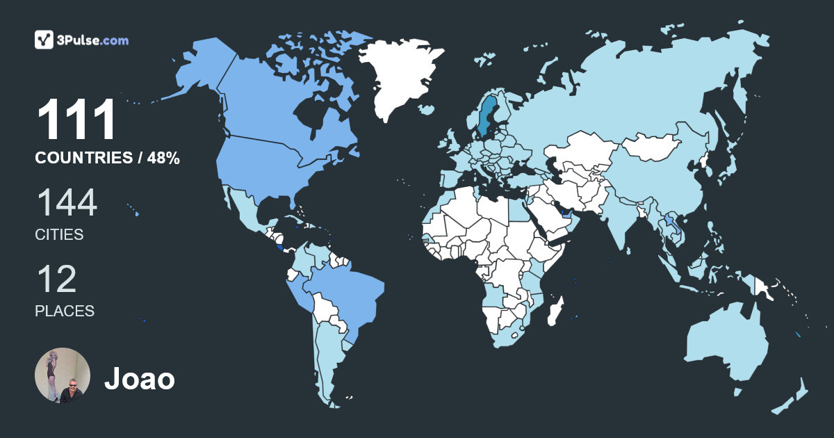 Изображение Карты путешествий Joao Pedro