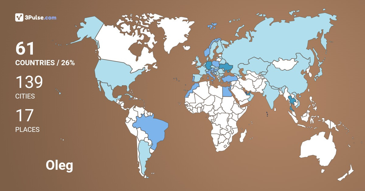 Изображение Карты путешествий Oleg Vasilenko