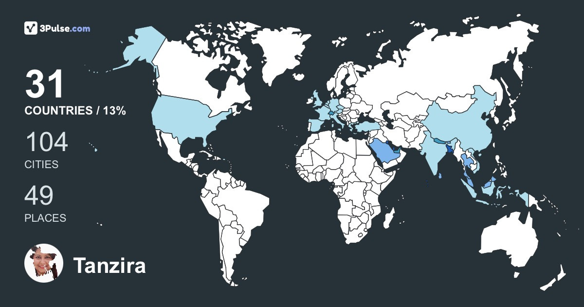 Изображение Карты путешествий Tanzira Noor