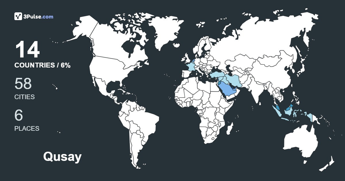 Qusay Luay's Travel Map Image