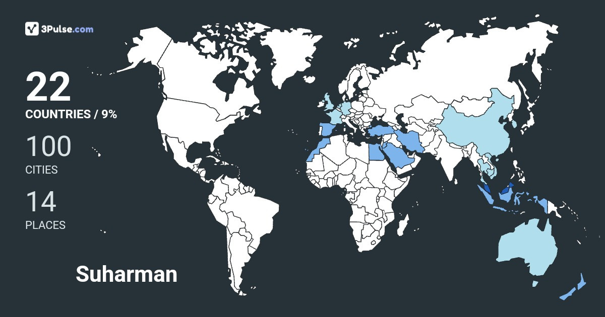 Изображение Карты путешествий Suharman Rahman