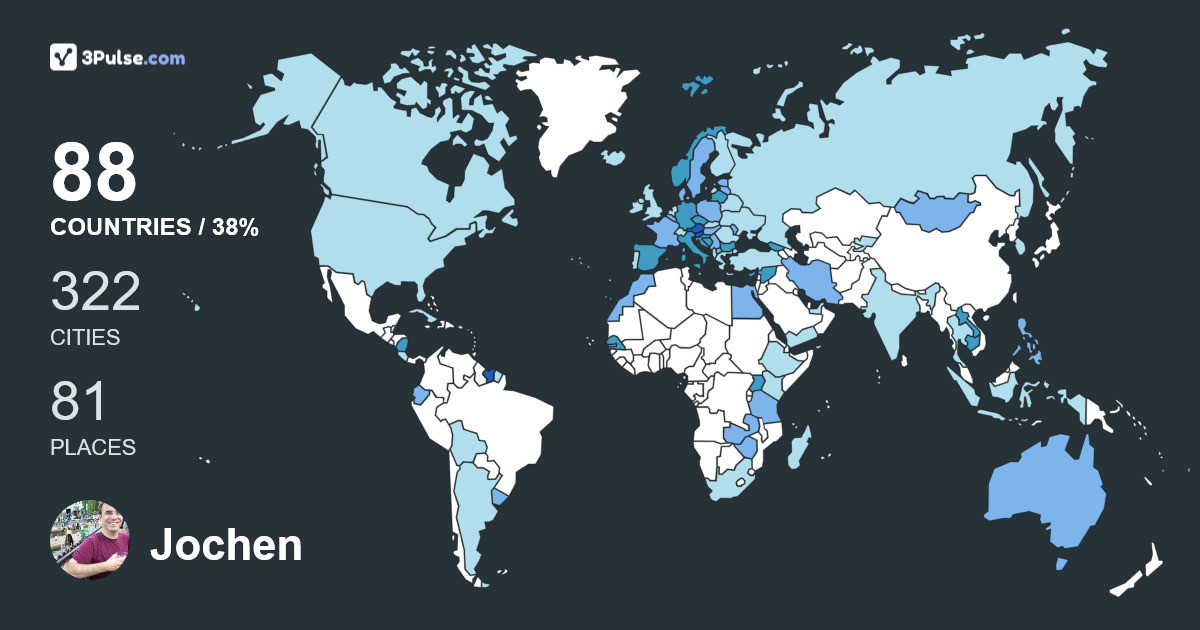 Изображение Карты путешествий Jochen Gartler