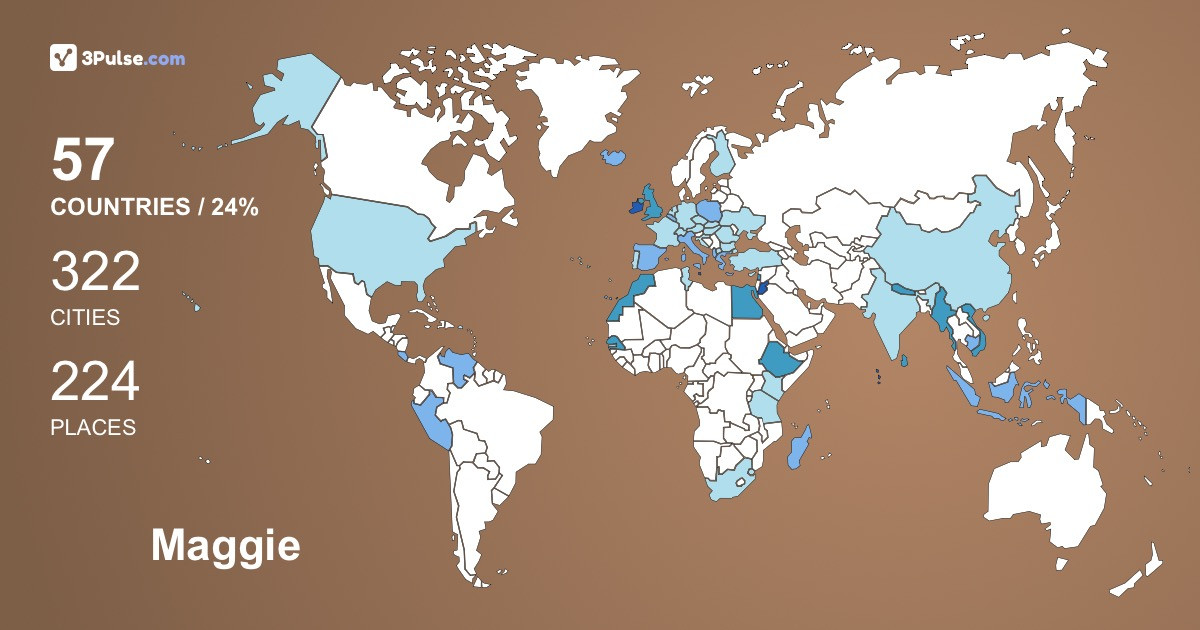 Maggie Ry's Travel Map Image