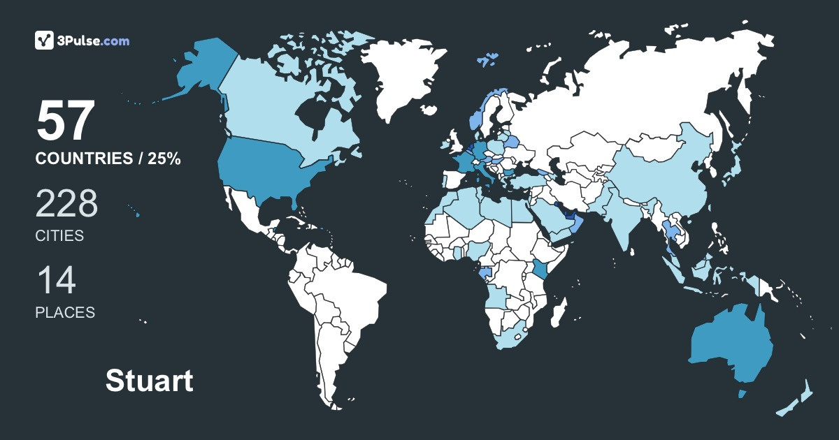 Изображение Карты путешествий Stuart Jones