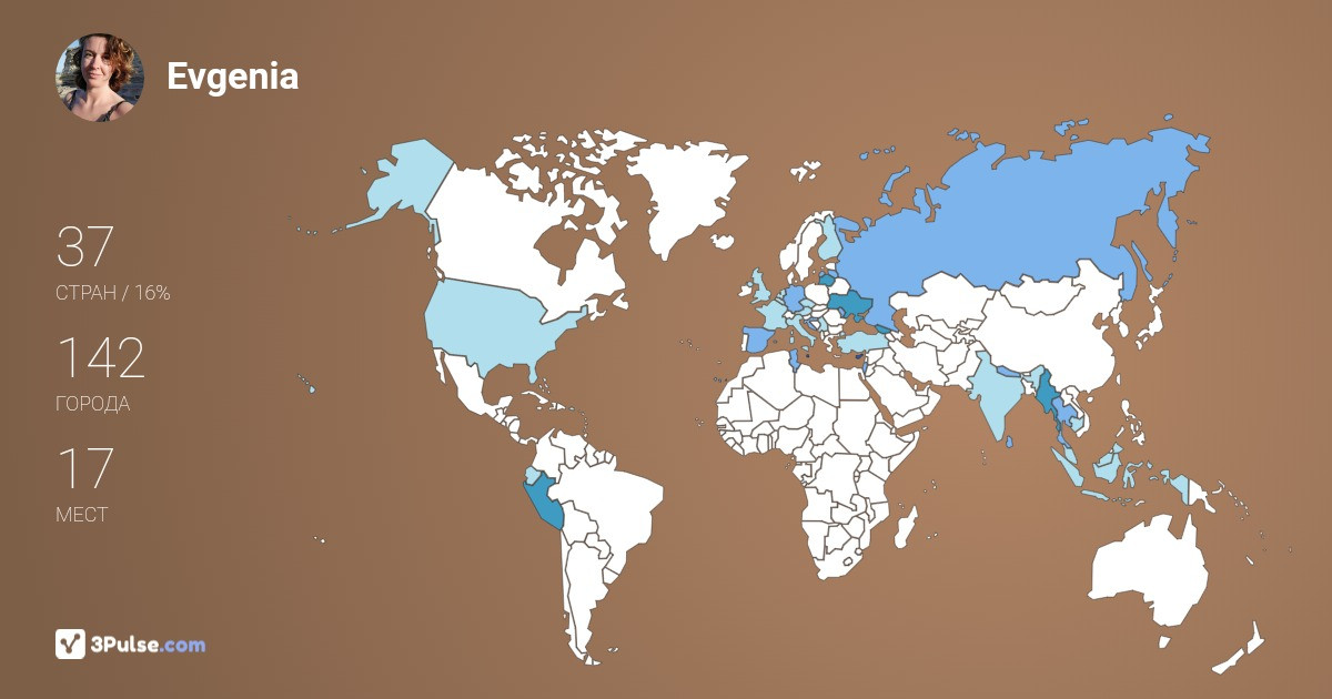 Evgenia Libnevits's Travel Map Image