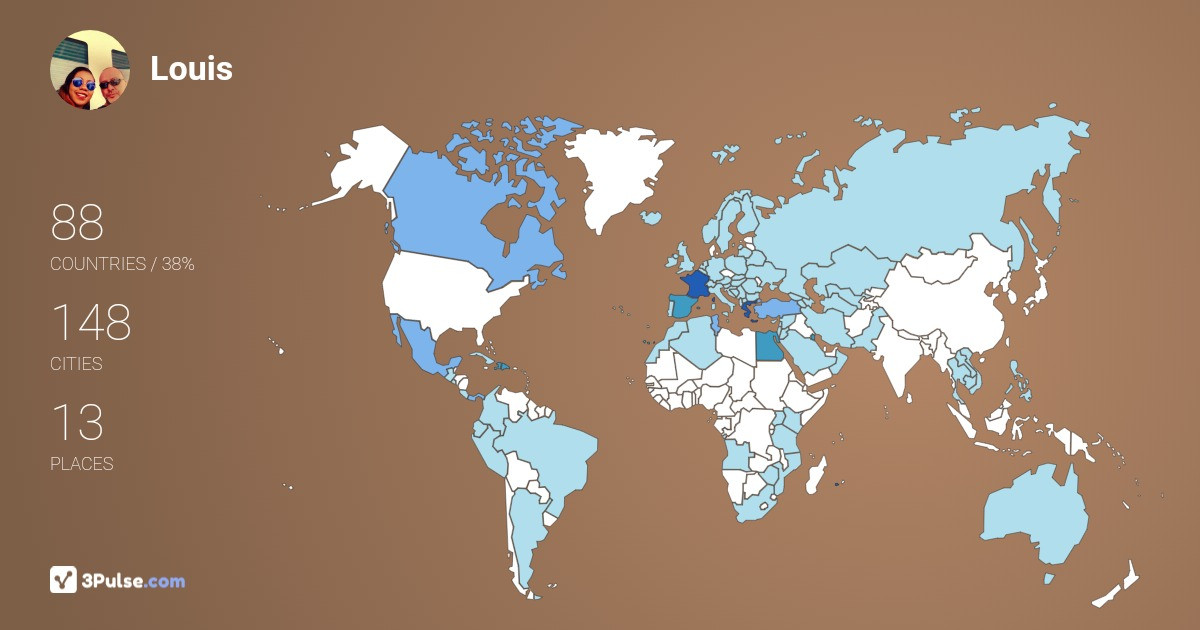Изображение Карты путешествий Louis Natural