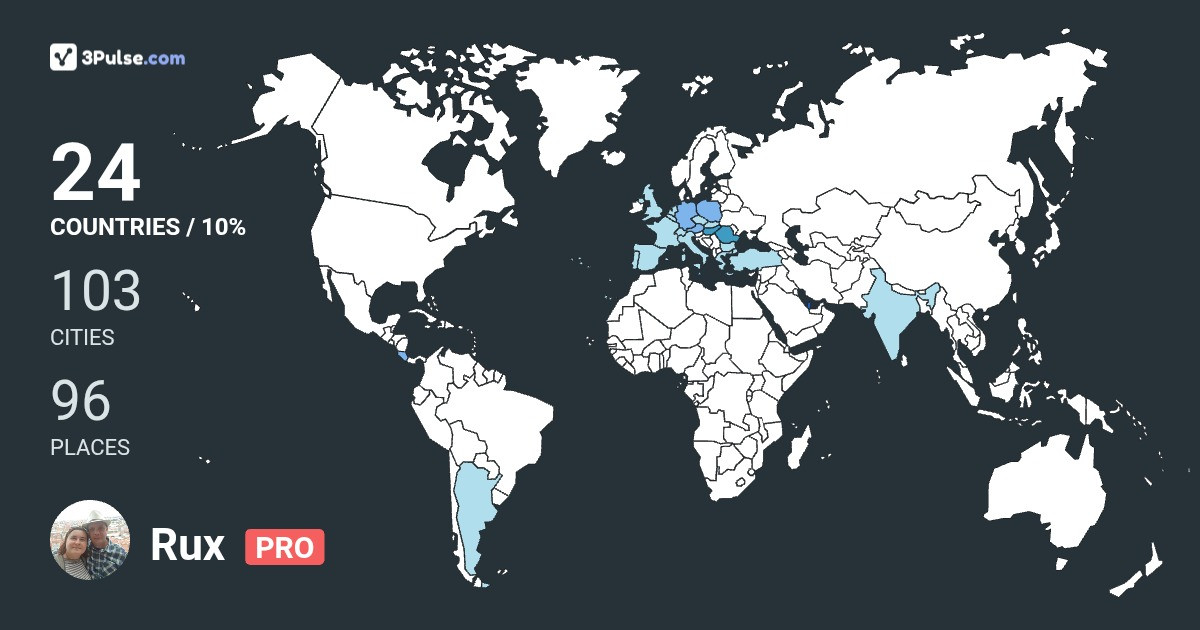Rux Travel's Travel Map Image