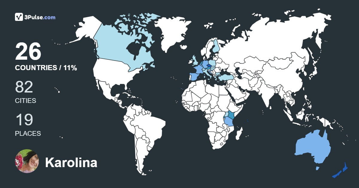 Karolina Kaiserova's Travel Map Image