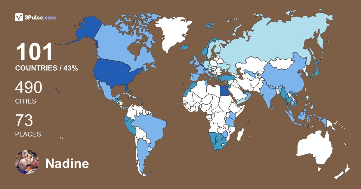 Изображение Карты путешествий Nadine Van-Hoffelen