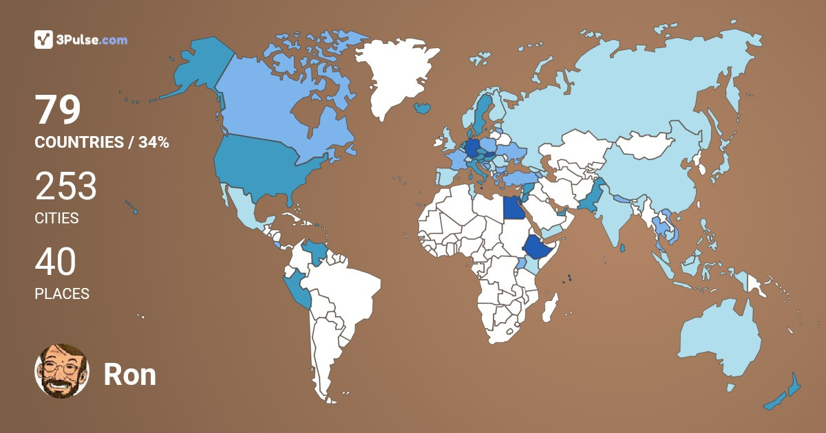Изображение Карты путешествий Ron Snyder