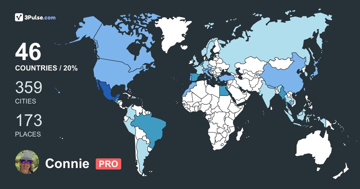 Изображение Карты путешествий Connie Sanchez