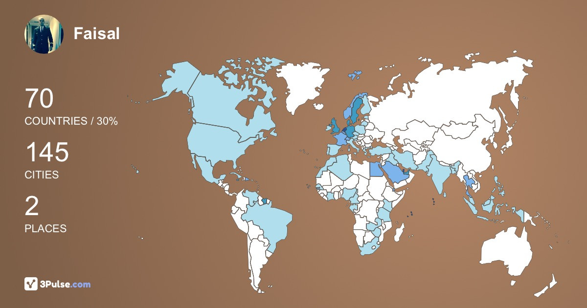 Изображение Карты путешествий Faisal Ilahi
