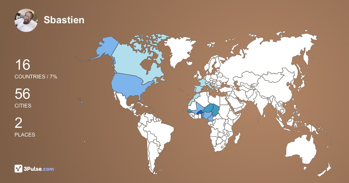 Изображение Карты путешествий Sbastien Ziankib