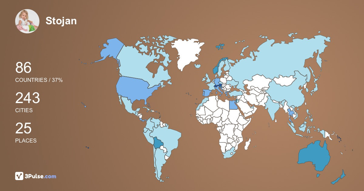 Stojan Plss's Travel Map Image