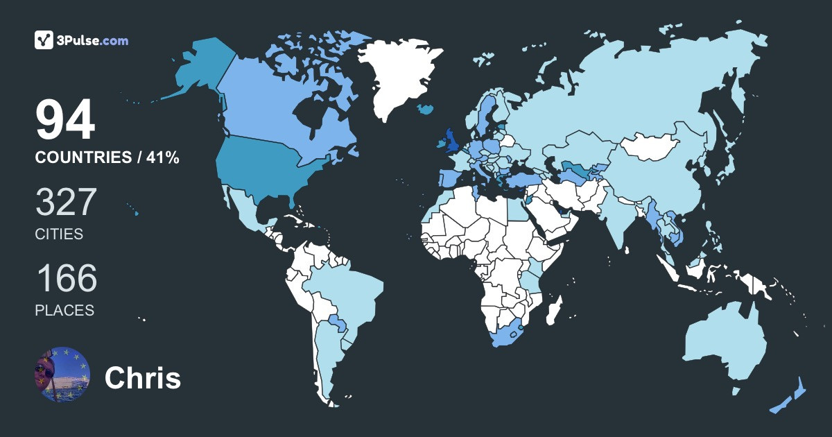 Изображение Карты путешествий Chris Morris