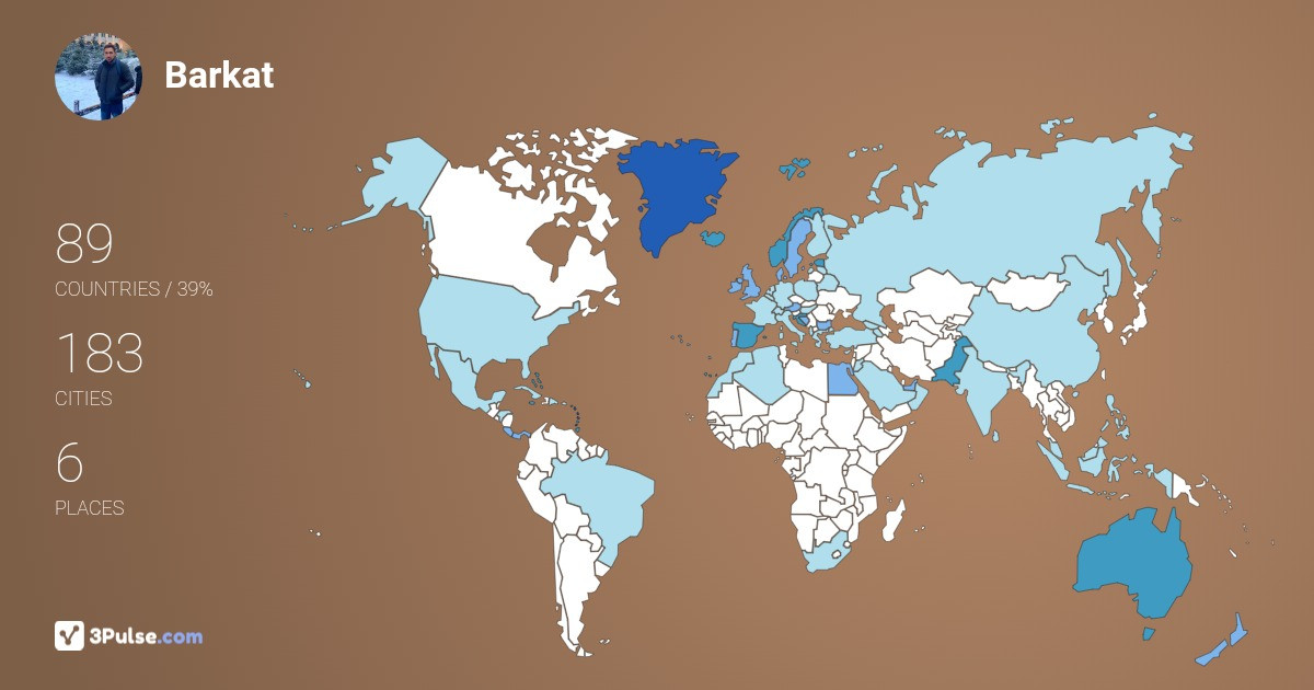 Изображение Карты путешествий Barkat Ali
