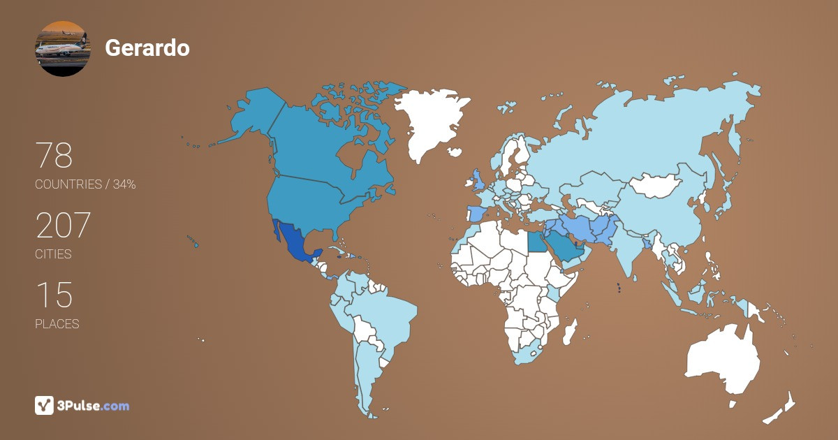 Изображение Карты путешествий Gerardo Farr