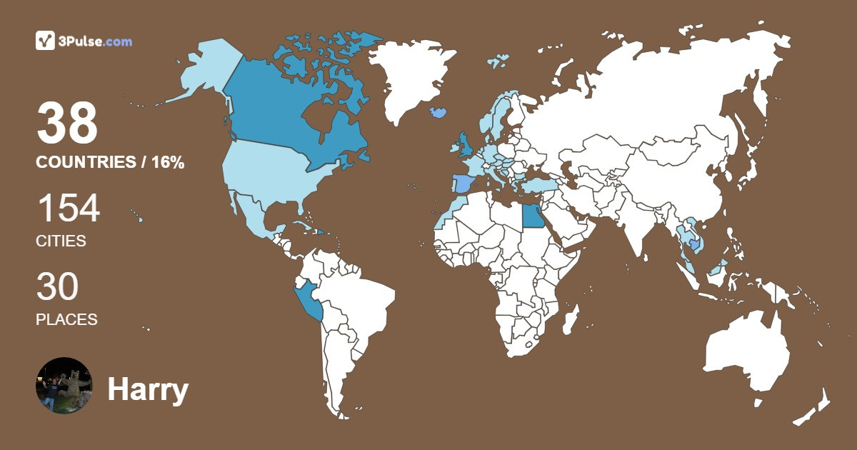 Изображение Карты путешествий Harry McDermott