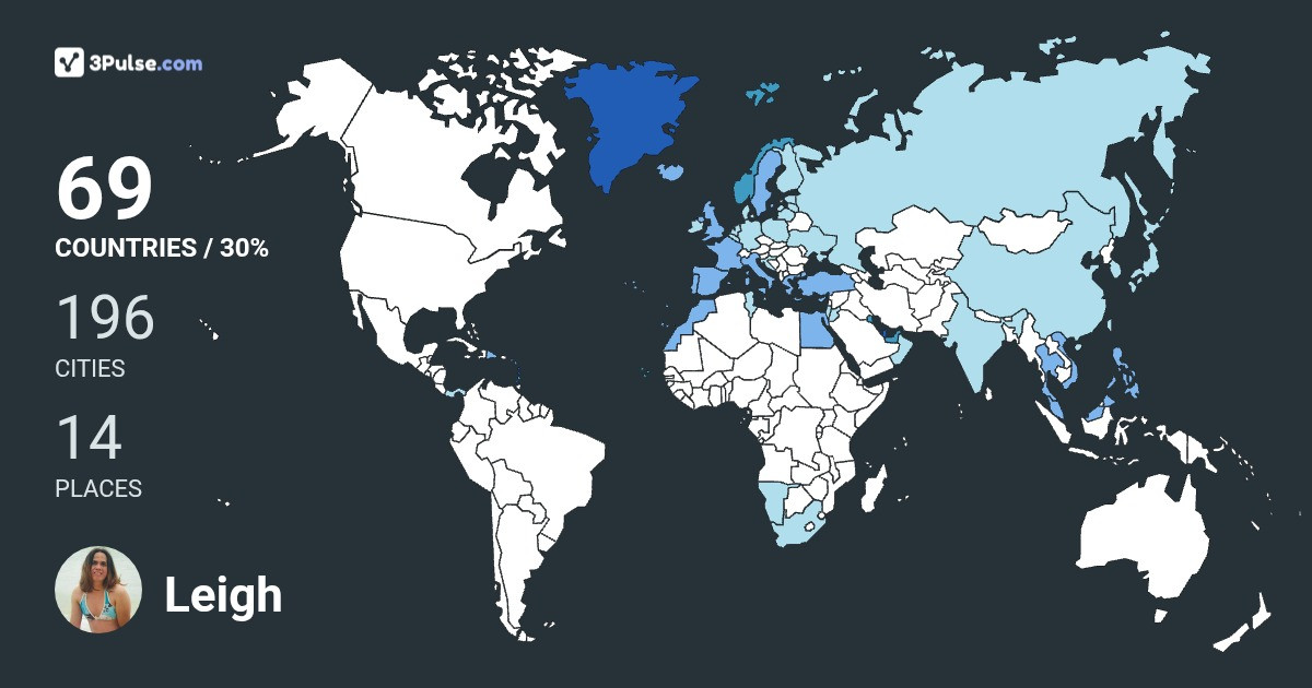 Leigh Lupisan's Travel Map Image