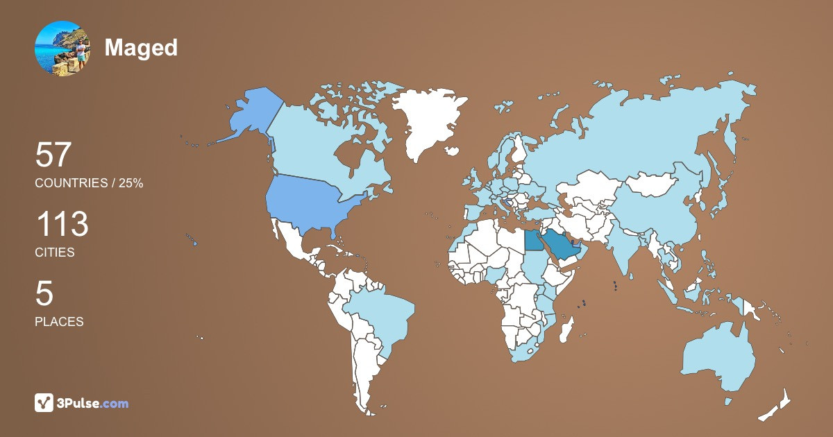 Maged Osama's Travel Map Image