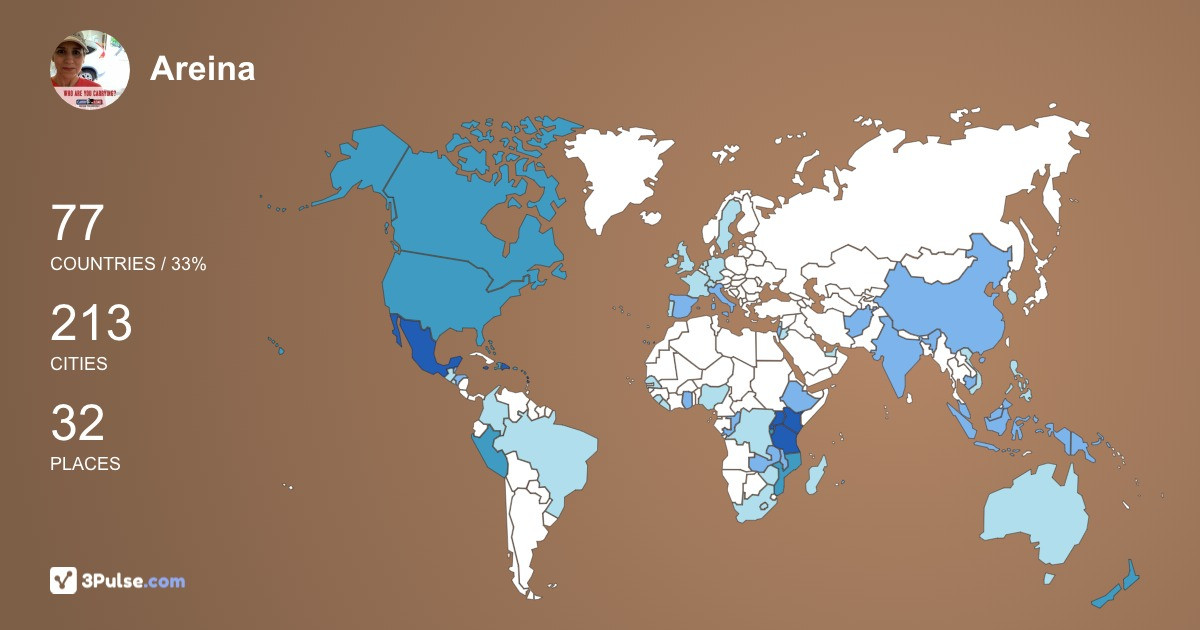 Изображение Карты путешествий Areina Osborne
