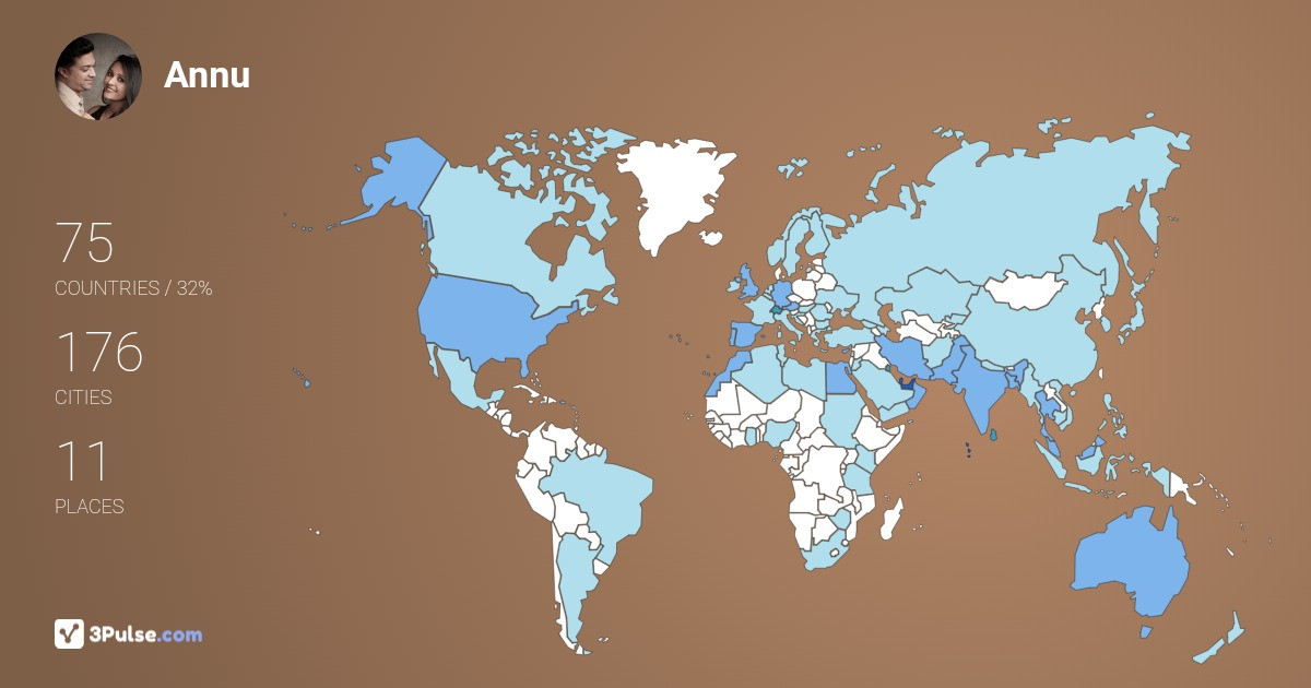 Изображение Карты путешествий Annu Sivadasan