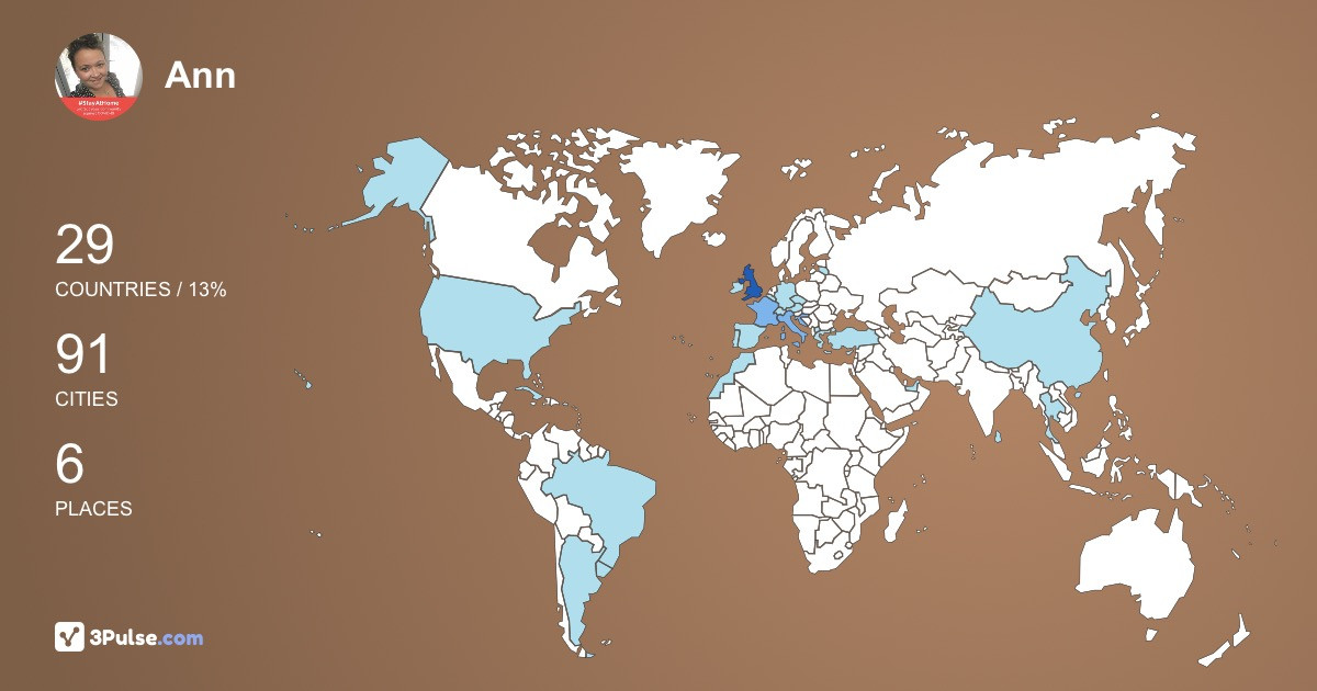 Изображение Карты путешествий Ann Harvey