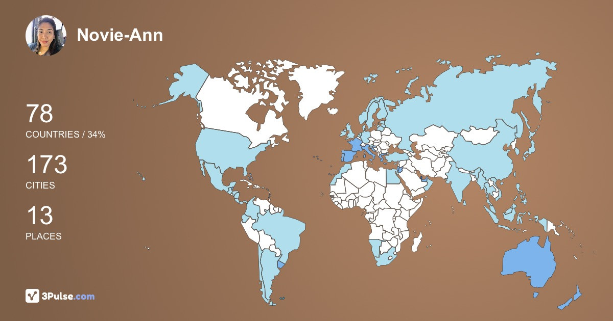 Изображение Карты путешествий Novie-Ann Tagotongan