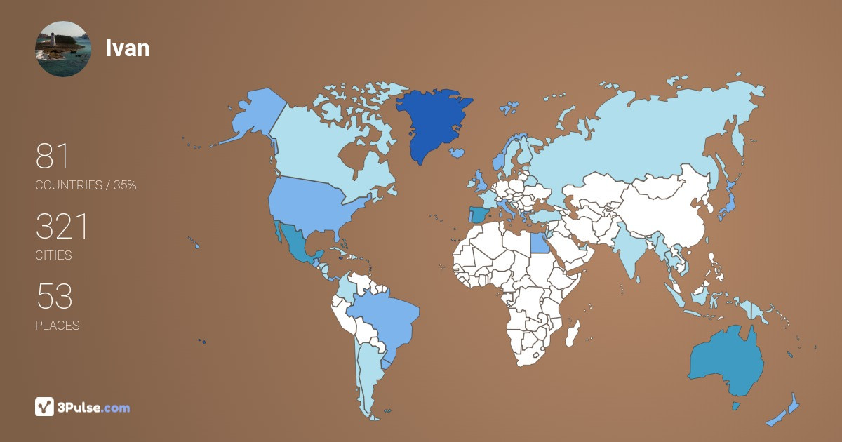 Изображение Карты путешествий Ivan GA