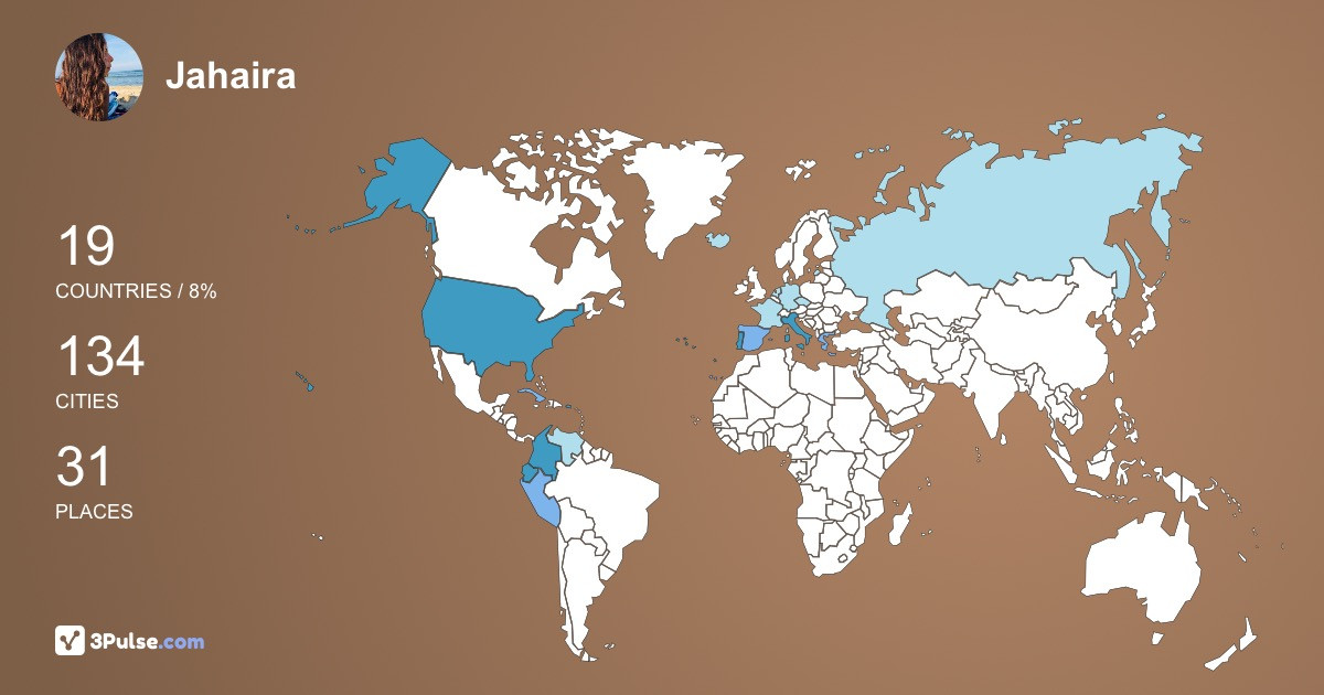 Jahaira Henao's Travel Map Image