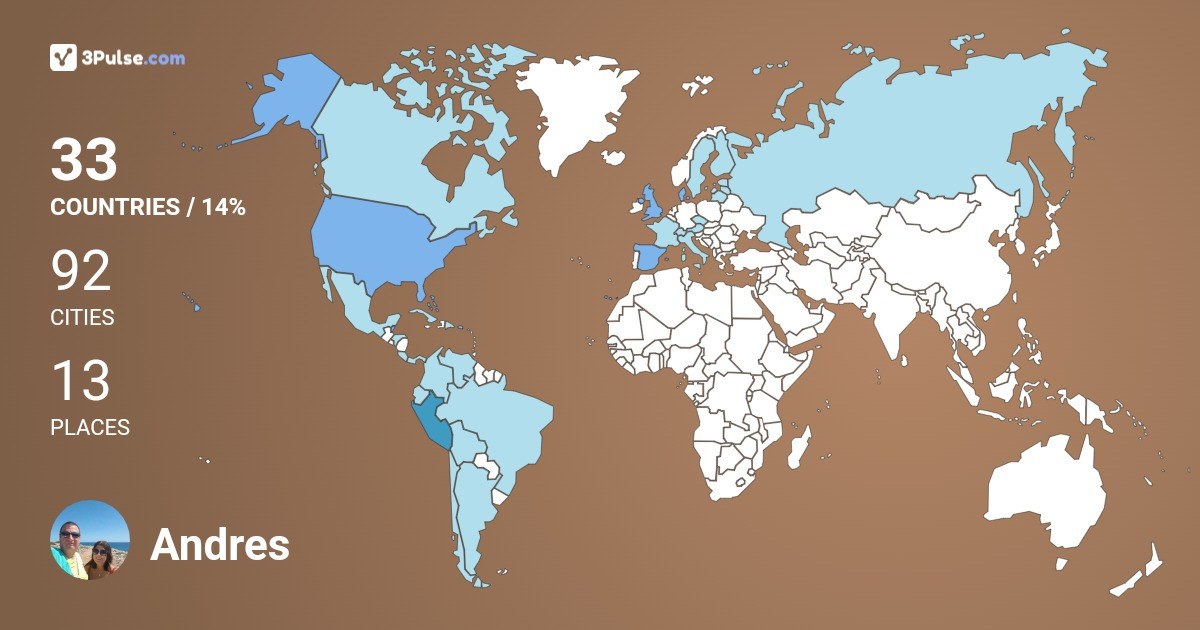 Изображение Карты путешествий Andres Noya