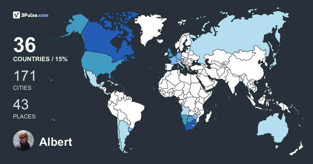 Изображение Карты путешествий Albert Botha