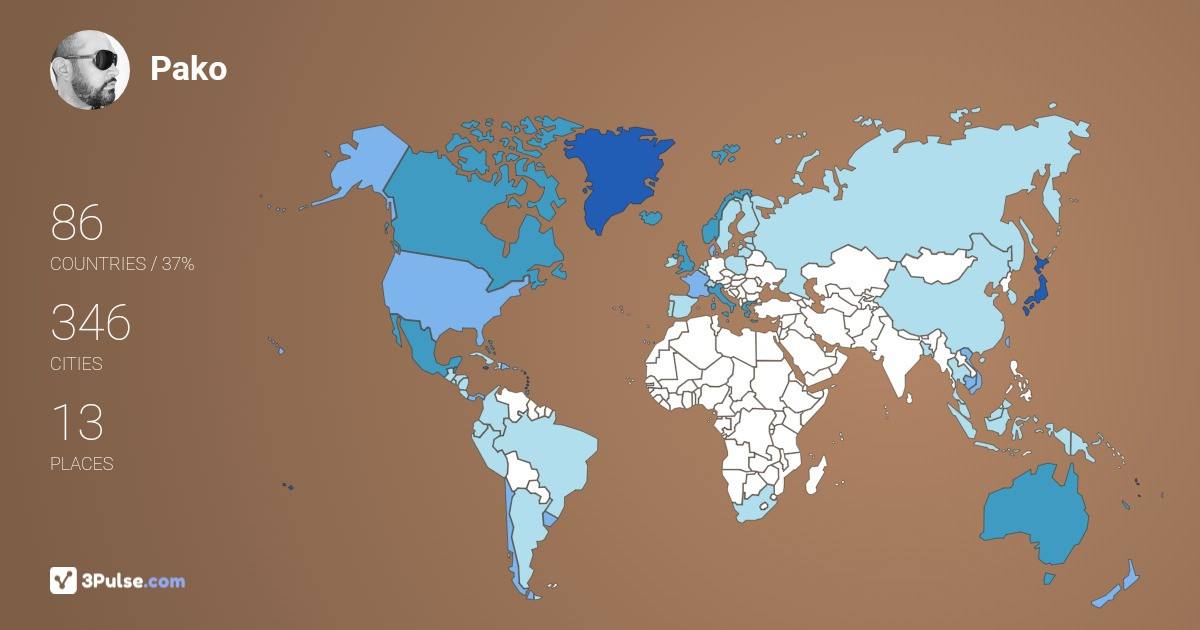 Изображение Карты путешествий Pako Joubert
