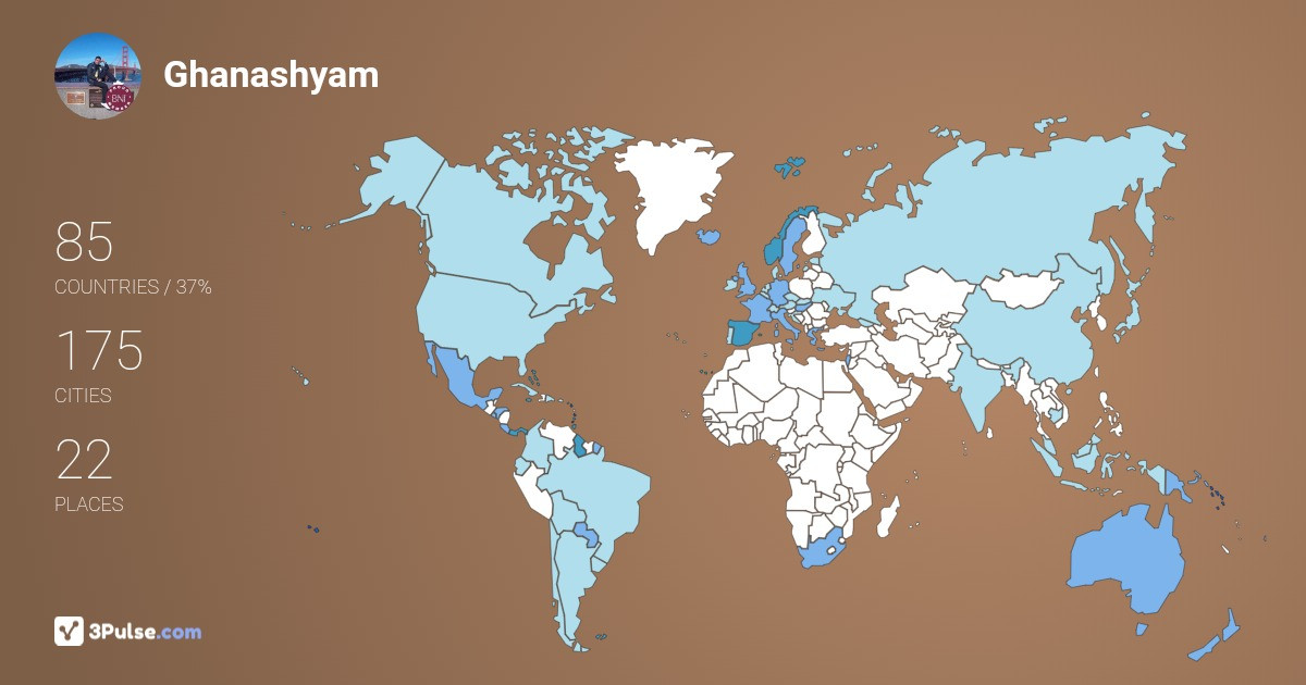 Изображение Карты путешествий Ghanashyam Rege