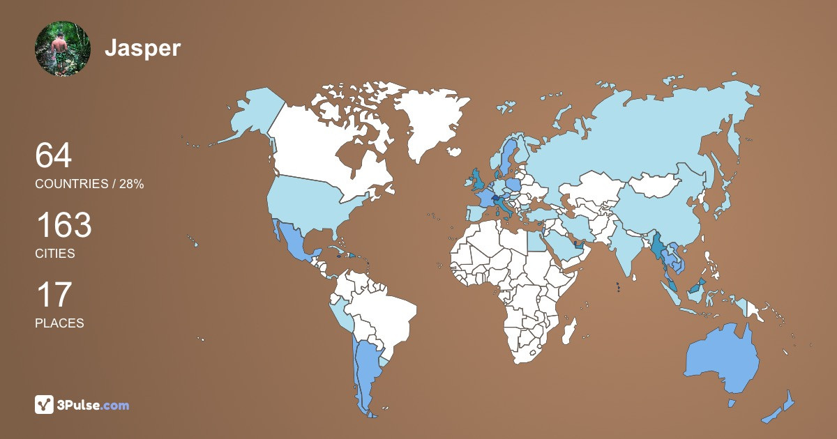 Изображение Карты путешествий Jasper Hellmann