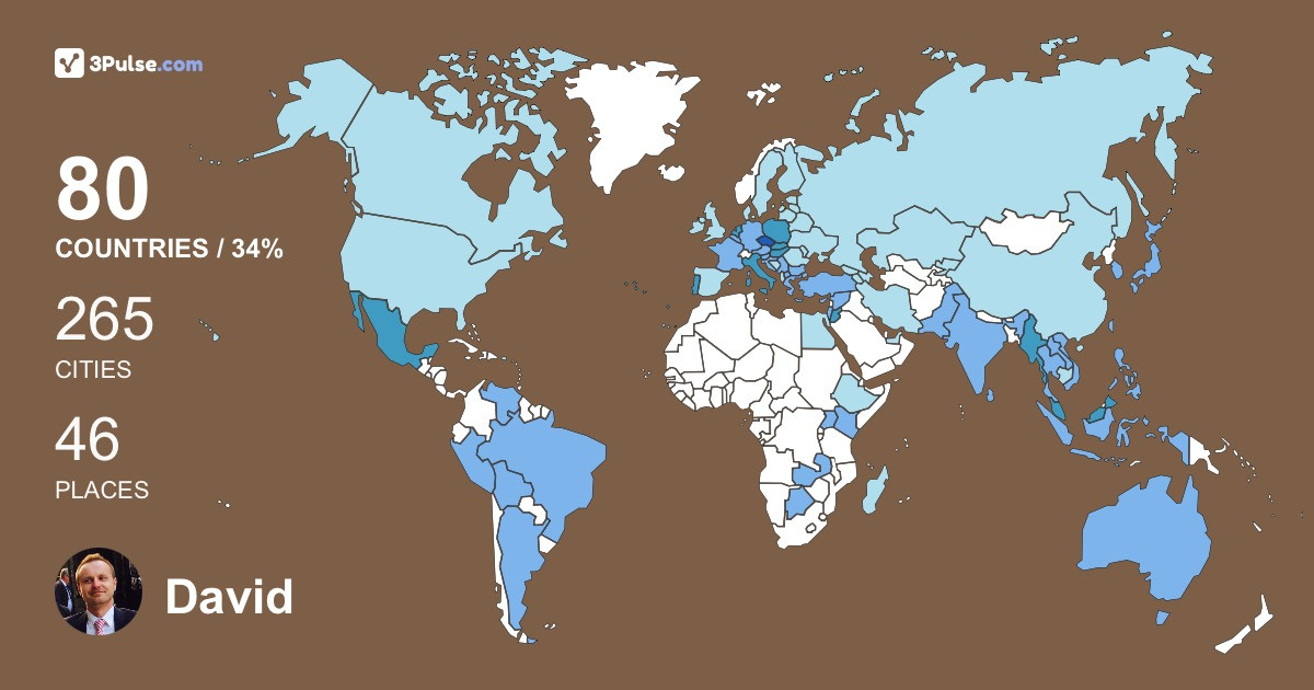 Изображение Карты путешествий David Kral