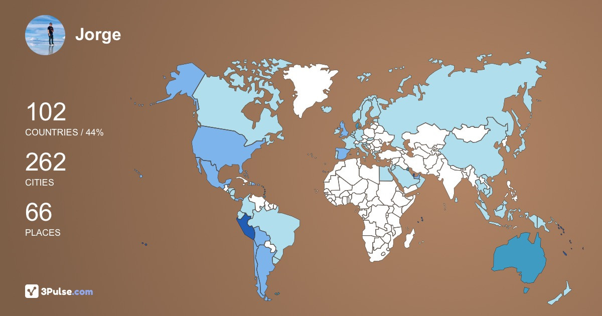 Изображение Карты путешествий Jorge Contreras-A
