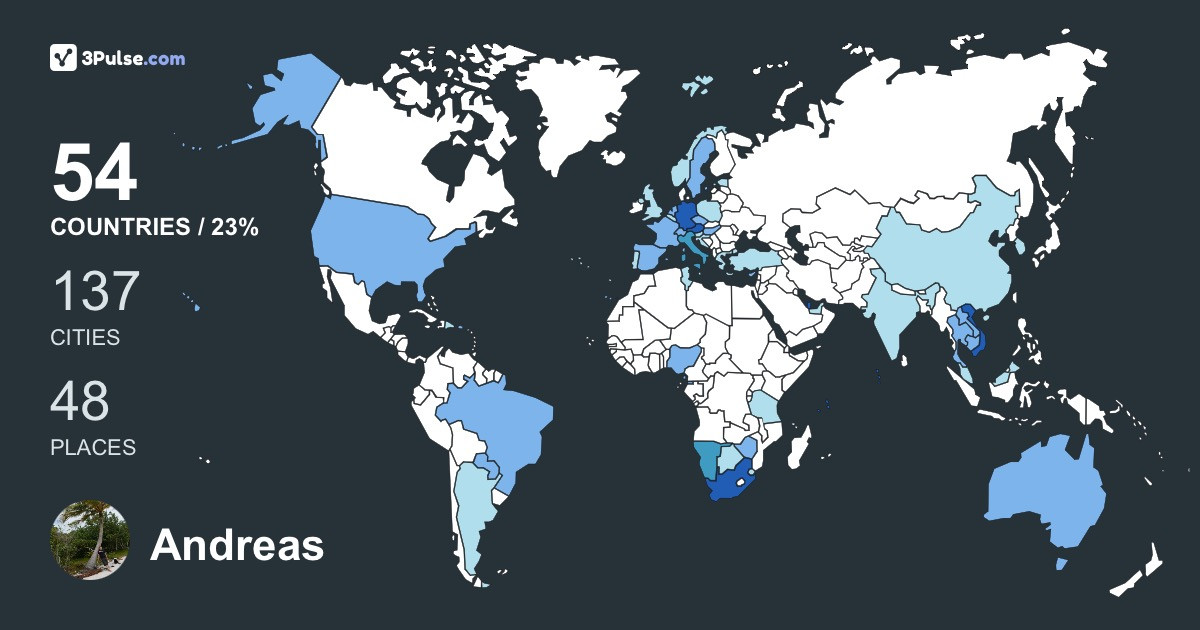 Изображение Карты путешествий Andreas Woerner