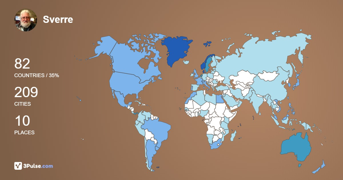 Изображение Карты путешествий Sverre Sundfr