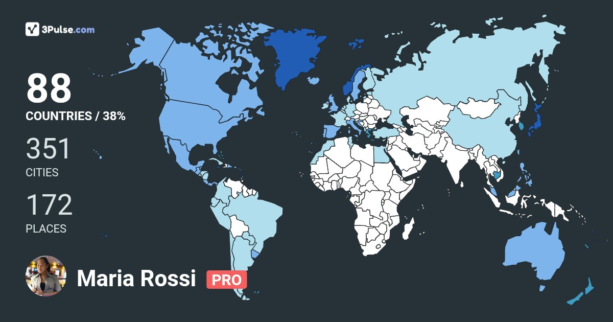 Maria Rossi Duque's Travel Map Image