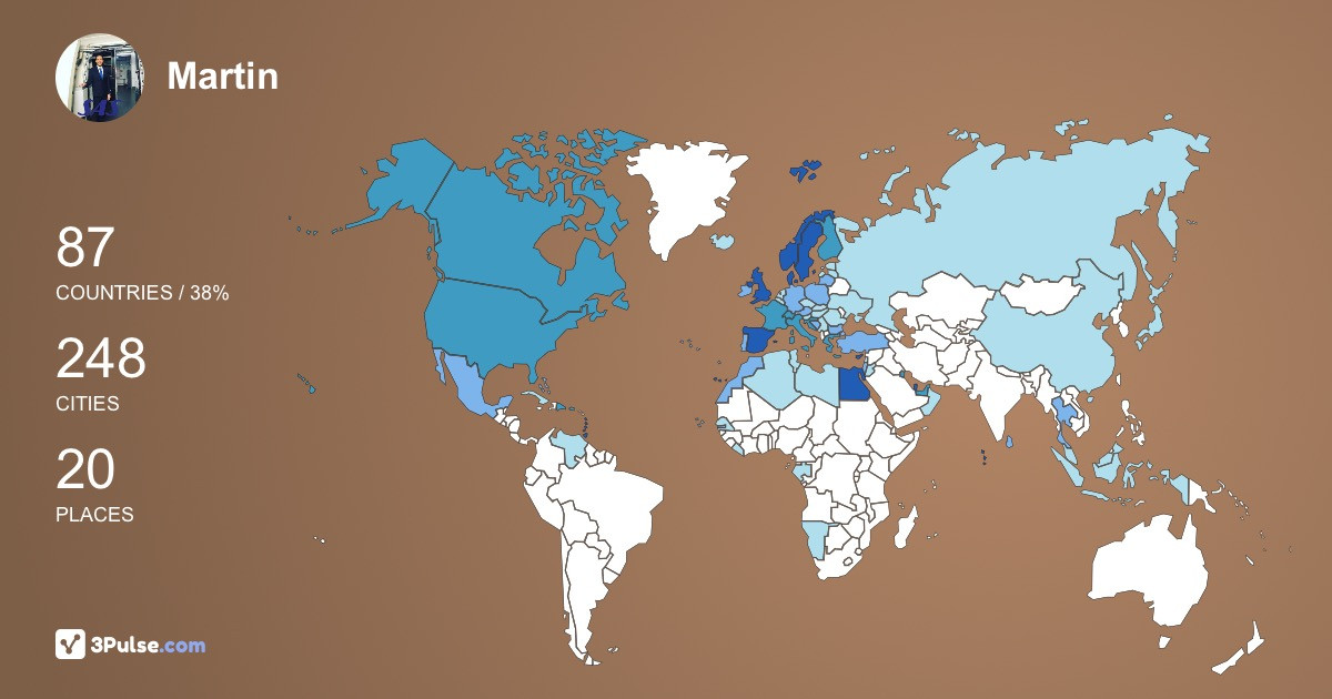 Изображение Карты путешествий Martin Karlsson