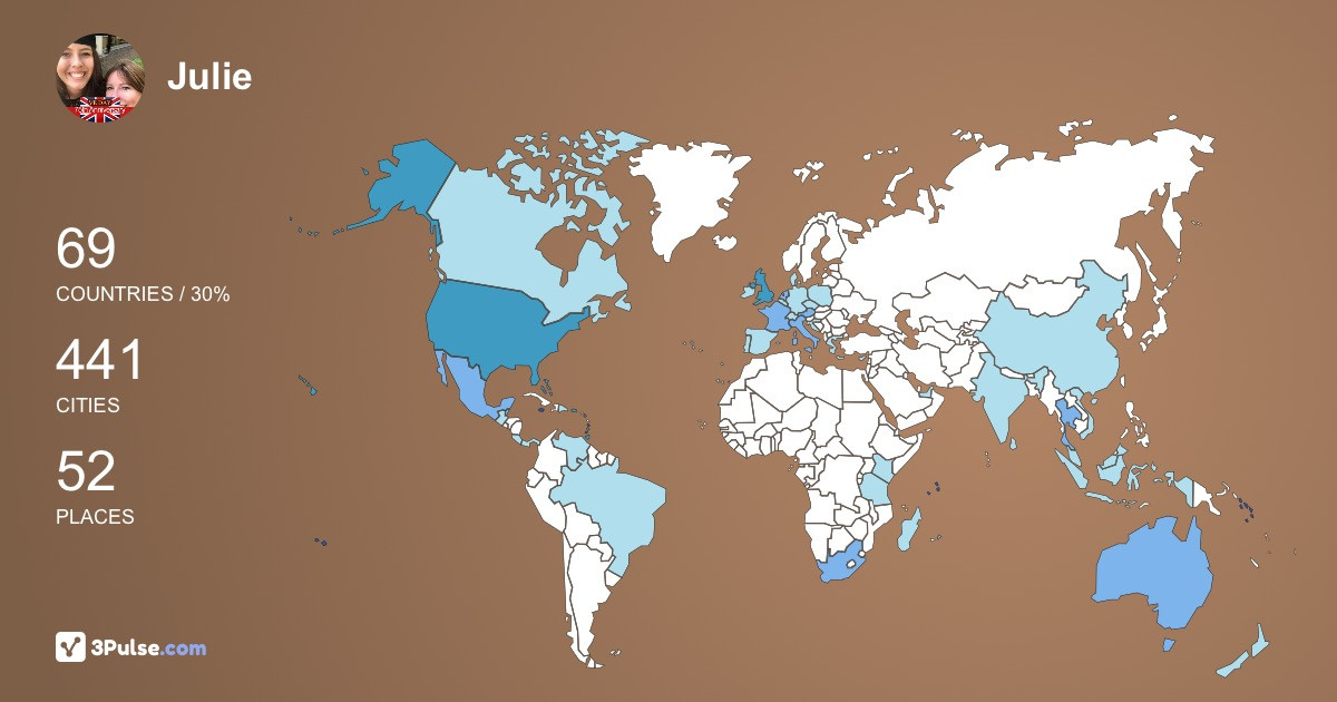 Изображение Карты путешествий Julie Langford